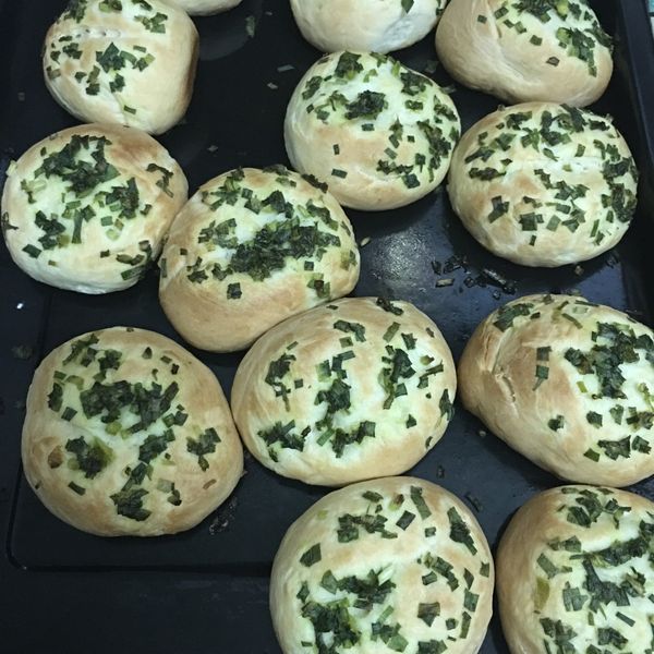 甜式麵包-蔥花麵包&義式火腿玉米麵包&椰子葡萄乾麵包：翁資穎 一起做