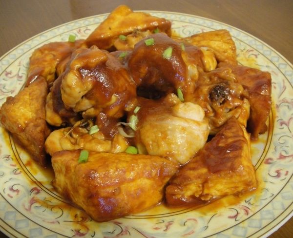 人妻的廚房--茄汁雞肉燴豆腐 : HsinYang一起做