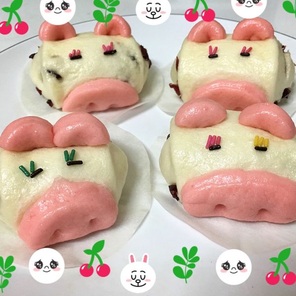 迷你豬牛奶饅頭~媽媽寶寶都瘋狂：里和啾 一起做