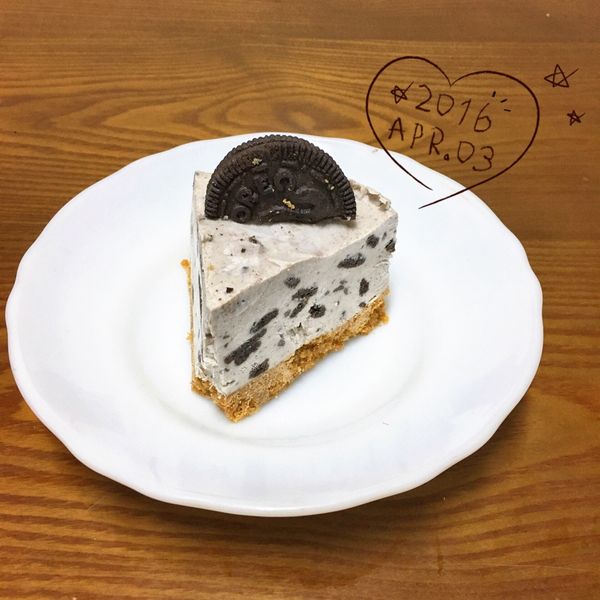 Oreo乳酪蛋糕 : 恬欣一起做