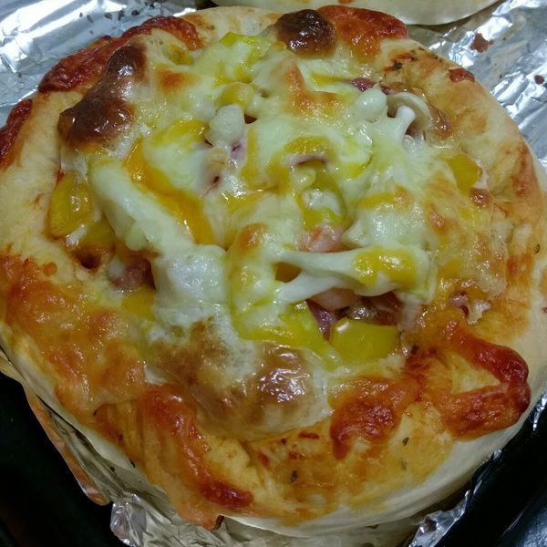 自製手工比薩 雞肉菇菇PIZZA : 洪郁茹一起做