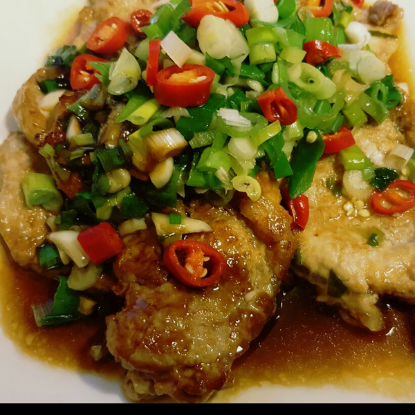 烤箱蔥燒蜜汁味噌豬排：安妮 一起做