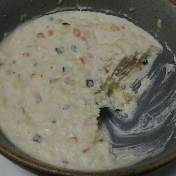 簡易版【馬鈴薯蛋沙拉】：周彥炘 一起做