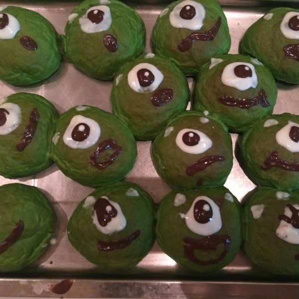 ちぎりパン 大眼仔的抹茶紅豆麵包：Hino Chia 一起做