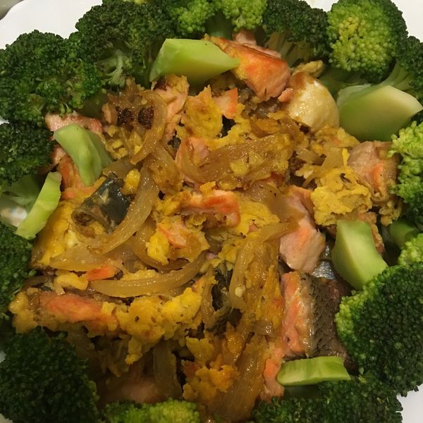 洋葱三文魚 : chooyin2一起做