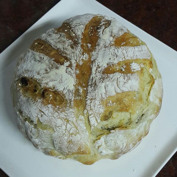 免揉葡萄乾鄉村麵包:Lily Yang 一起做