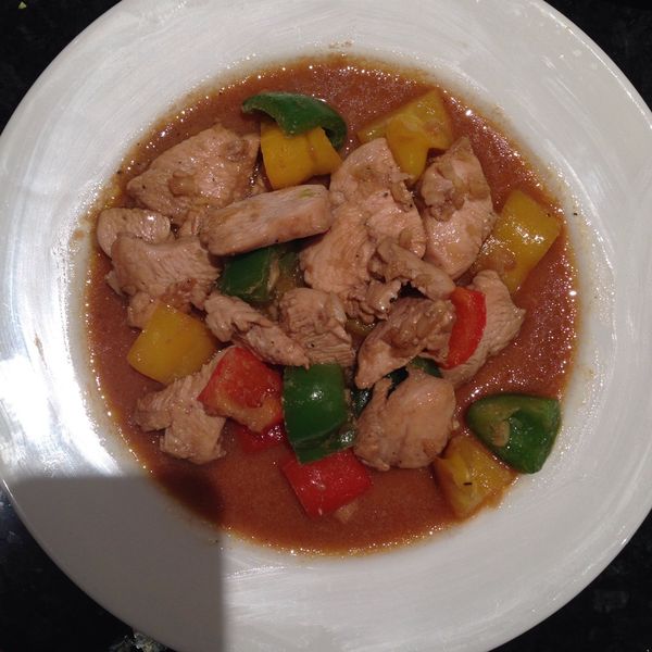 彩椒雞柳 : Nekobus Hsieh一起做