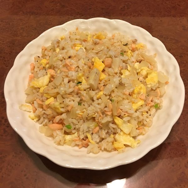 鮭魚炒飯：Weiwei Ting 一起做