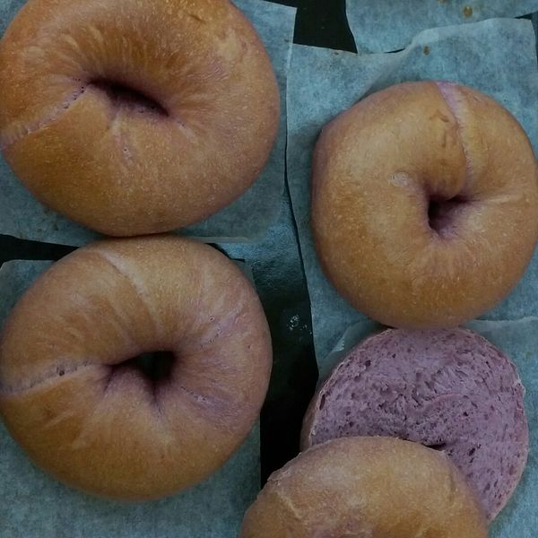 紫薯蜂蜜貝果 : 沈小米一起做