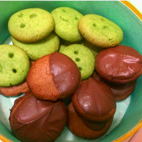 可可&抹茶奶酥小餅 : 77一起做