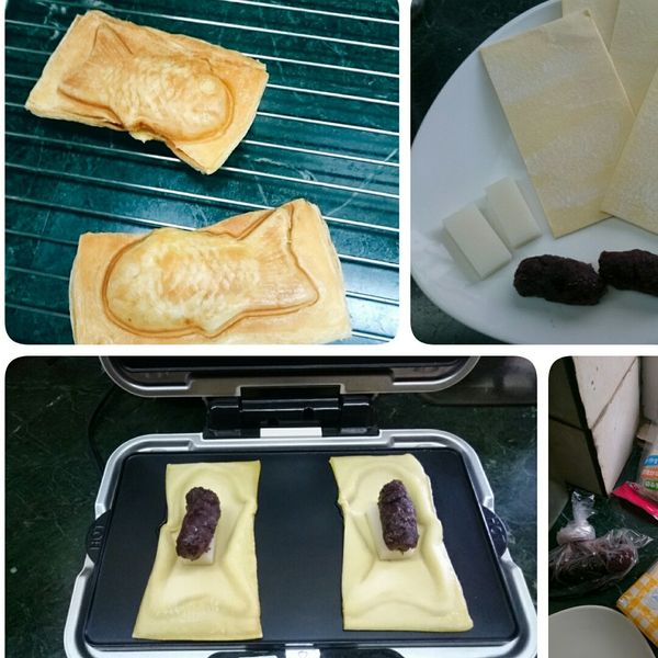 可頌年糕鯛魚燒 : テイ小羊一起做