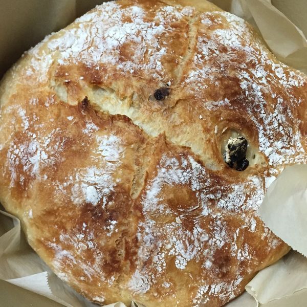 免揉葡萄乾鄉村麵包:Helen 一起做