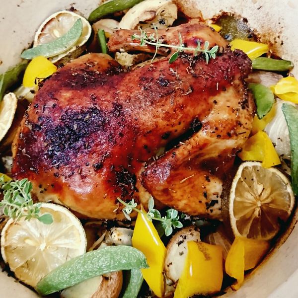 香料蜂蜜脆皮烤全雞 : 莊雅喻一起做