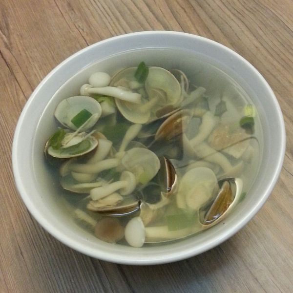 菇菇蛤蠣湯：欣💕 一起做