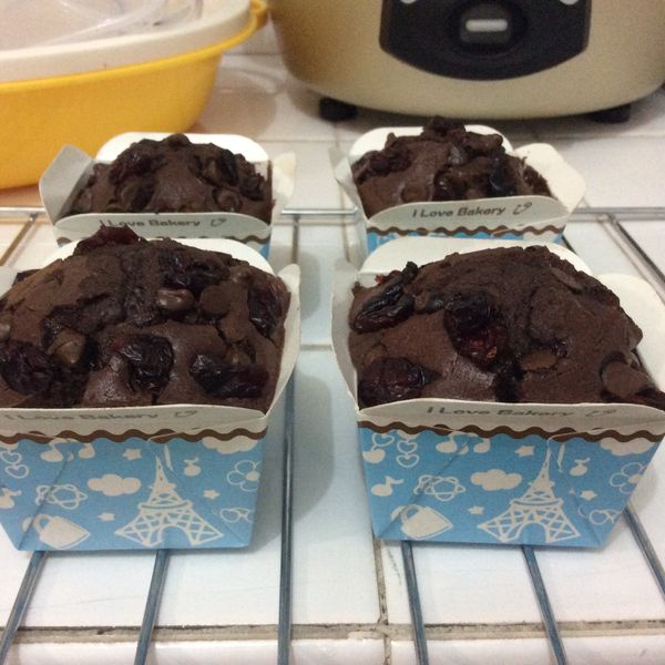 巧克力覆盆子馬芬 : Pei Chi Chien一起做