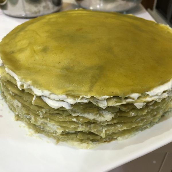 🍵抹茶千層蛋糕🍵～免烤箱 : Laura Chen一起做