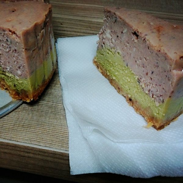 抹茶紅豆雙層乳酪蛋糕：蕭仲君 一起做