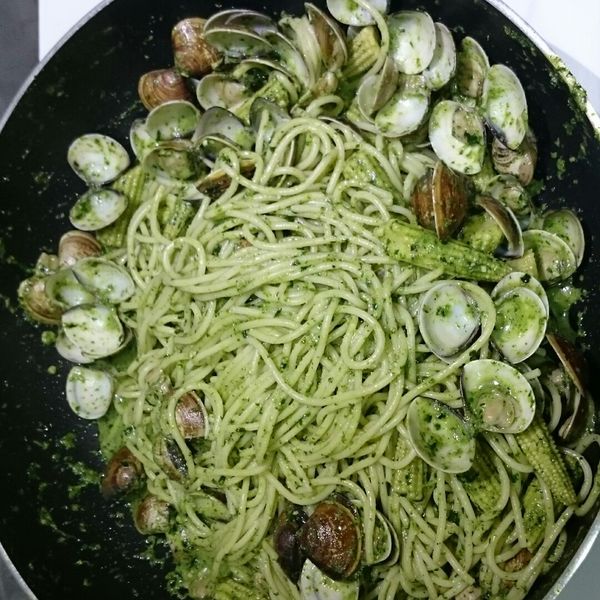 青醬義大利麵：Peggy Shih 一起做