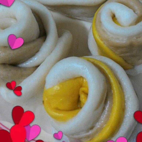 黑糖雙色玫瑰饅頭 (電鍋版) : 林雅玲一起做