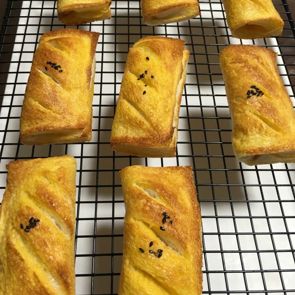 吐司蘋果派~~柔軟食感，真令人喜愛!! : Ula Ga Ga一起做