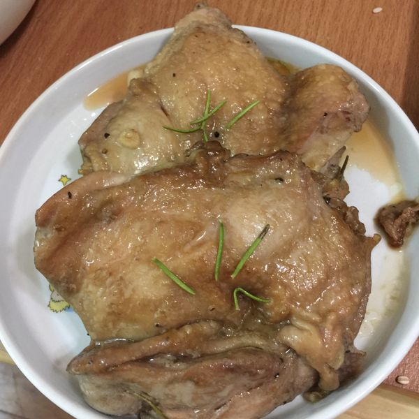 [低醣飲食]香煎迷迭香雞腿排 : 鹿鹿一起做