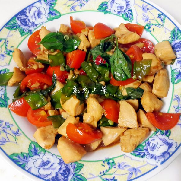 打拋雞丁--比打拋豬好吃100倍!：兔兔上菜 一起做