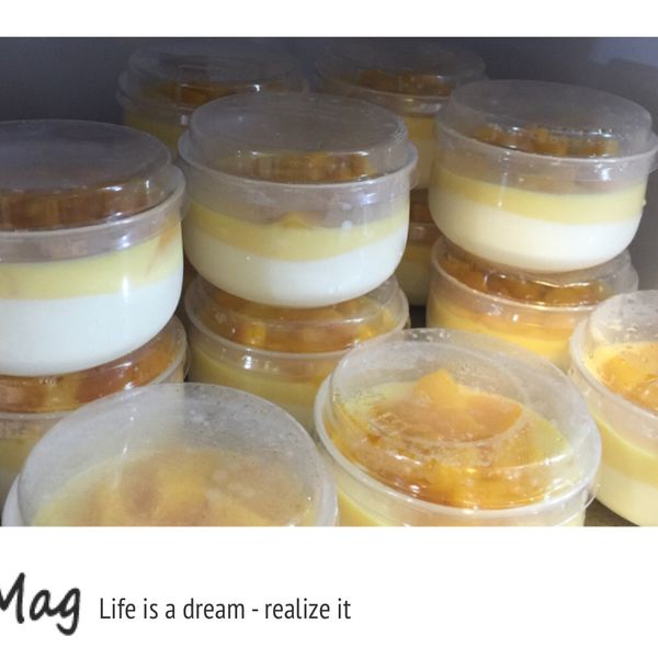 三色芒果香草奶酪 : Chiaying Wu一起做