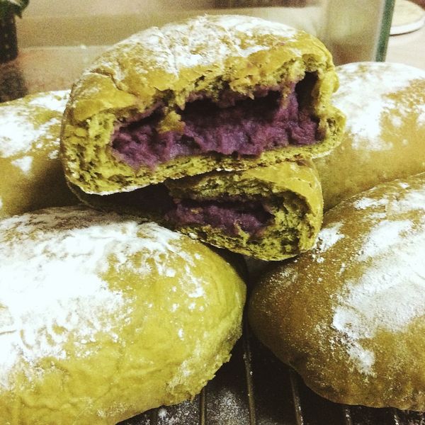 辻利抹茶麵包(地瓜餡) : Jane Liu一起做