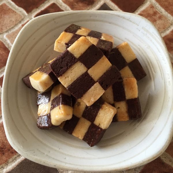 【保證學會】棋格餅乾圖文食譜 : 大饅頭一起做