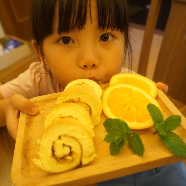 香橙蛋糕埢[ 烘培展西式食譜]：芝芝喳喳 一起做