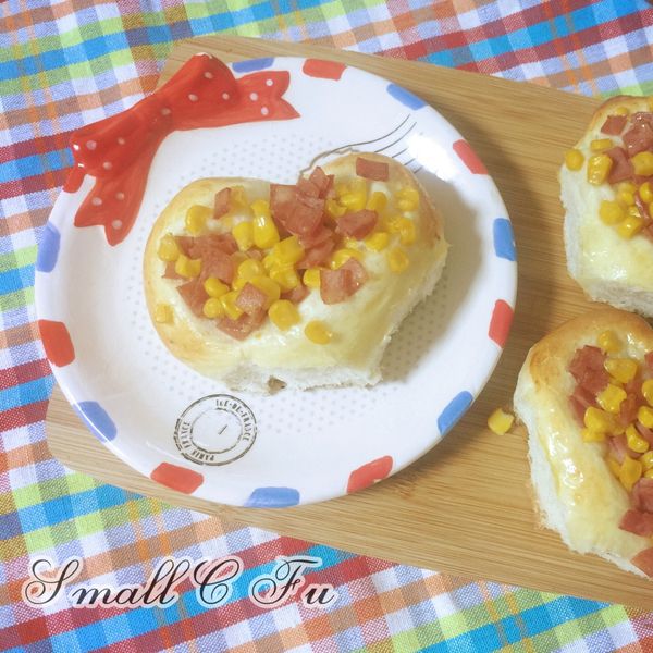 火腿玉米麵包 : Smallc Fu一起做