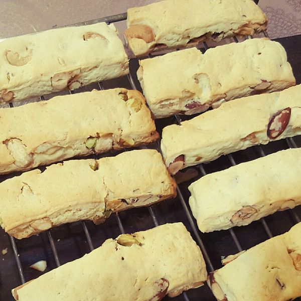 堅果義式脆餅 : peggy一起做