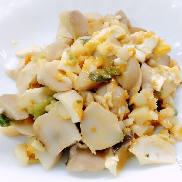 金沙杏鮑菇 : bellehsieh一起做