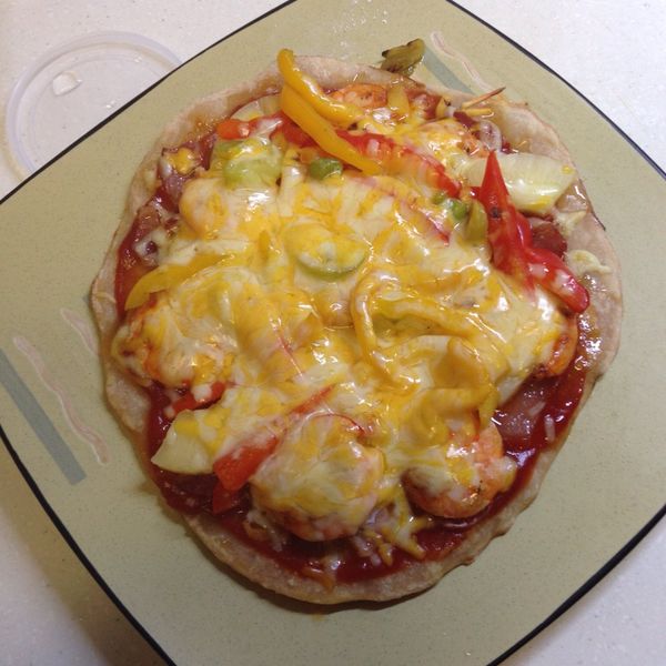 海陸鮮蔬脆皮比薩【Scanpan平底鍋】 : Angel Ting一起做