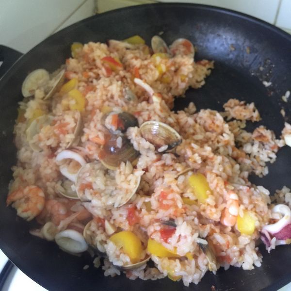 番茄海鮮燉飯：An Shih 一起做