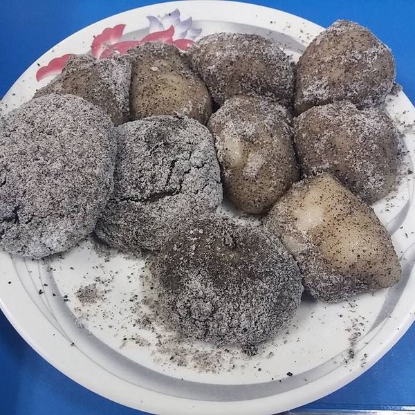 自製麻糬 : 守義一起做