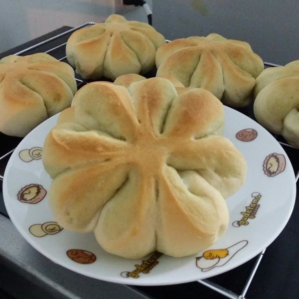 抹茶幸運草麵包【麥典麵包專用粉】 : 帆一起做