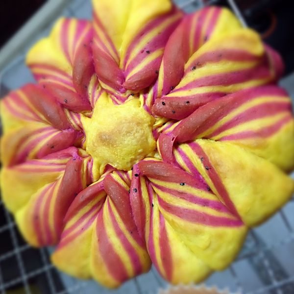 ♡火龍果公主吐司♡_松下烘焙賽 : OLu Lu一起做