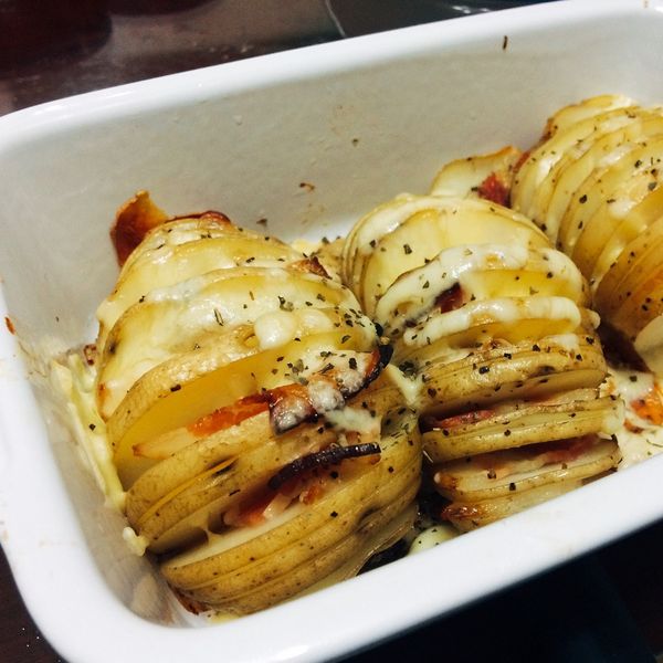 風琴馬鈴薯 : 雞蛋白一起做