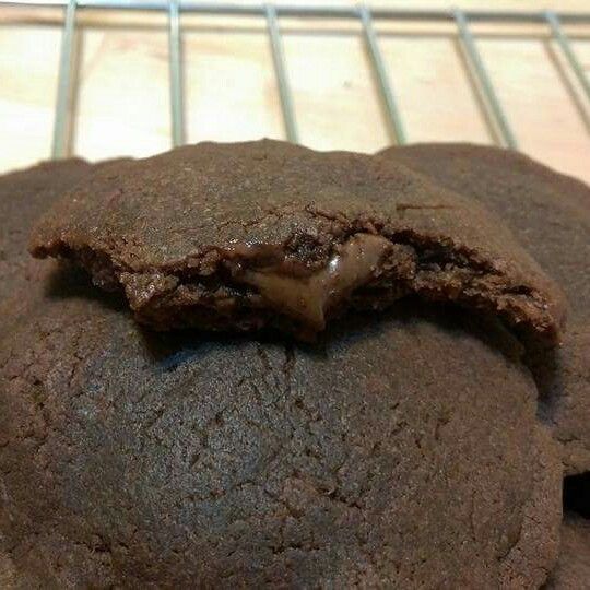 Nutella榛果流心餅乾 【三種材料】:張小草 一起做