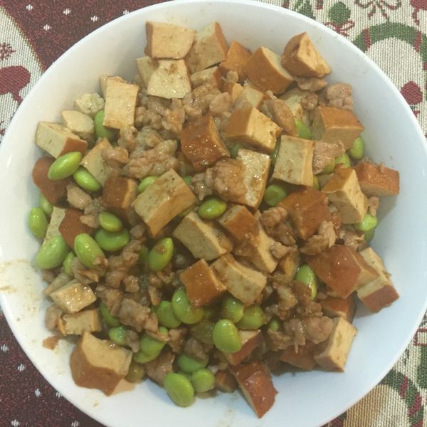 毛豆炒豆干丁 : Coco Chiang一起做