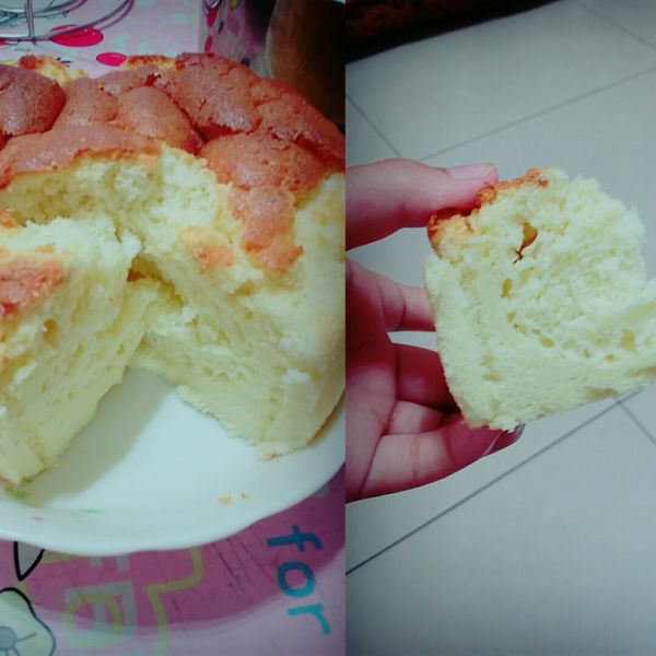 戚風蛋糕 : 養樂多一起做