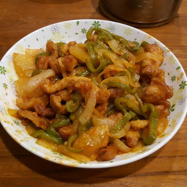 甜酸里肌肉 : 李果穗一起做