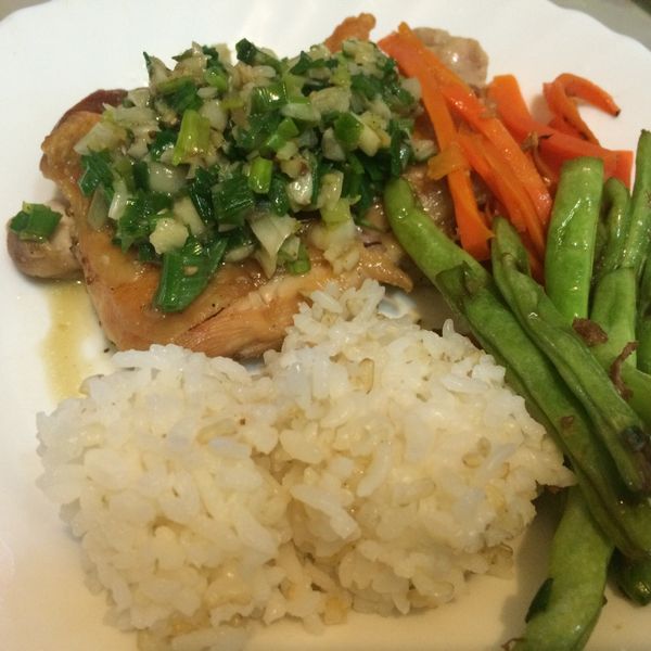 脆皮蔥油雞腿排：chotingting 一起做