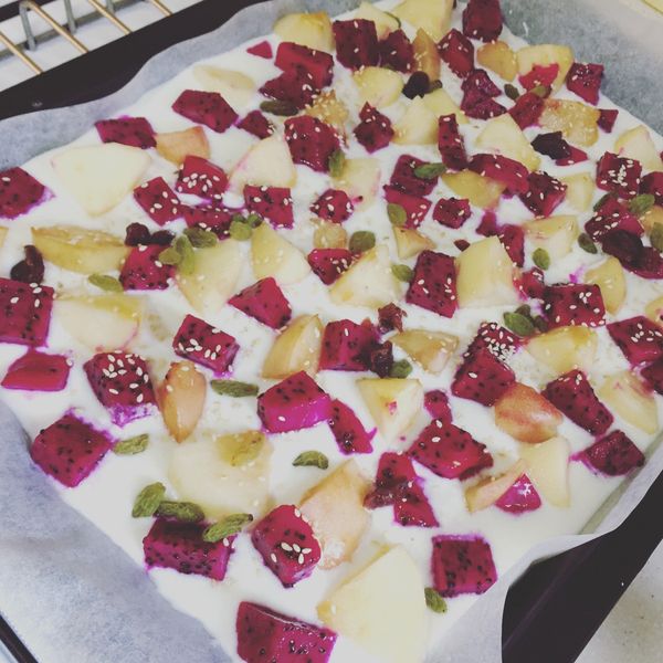 優格水果薄脆：Helen 一起做