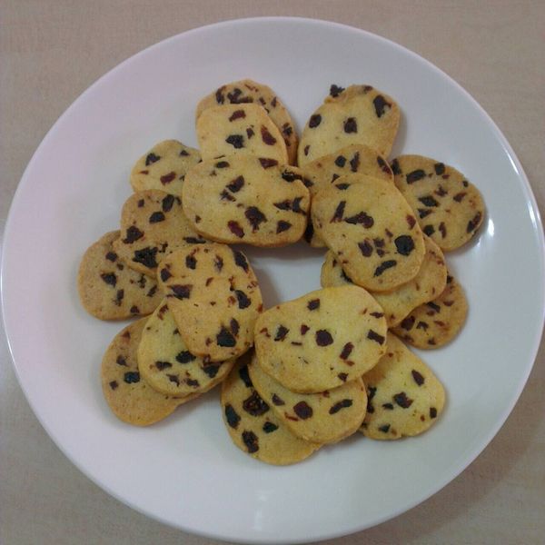 蔓越莓奶油餅乾：✨一閃一閃亮晶晶✨ 一起做