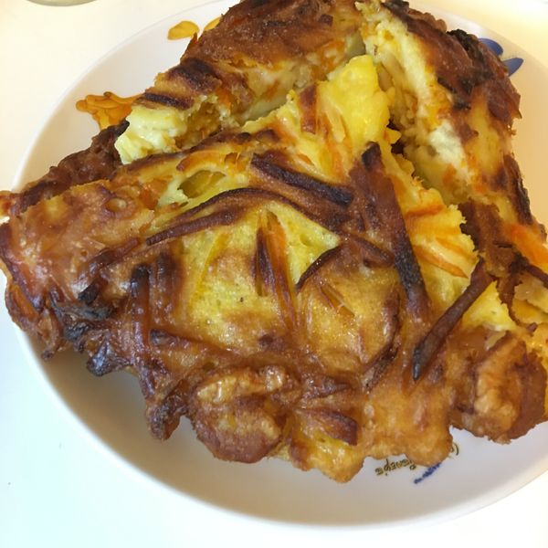 南瓜蔬菜煎餅*一鍋到底* : Hannah一起做