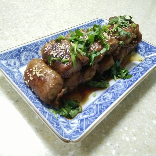 日式照燒豆腐肉捲：小C 一起做