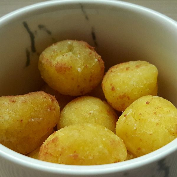 雙色地瓜球 : 拔辣愛料理一起做