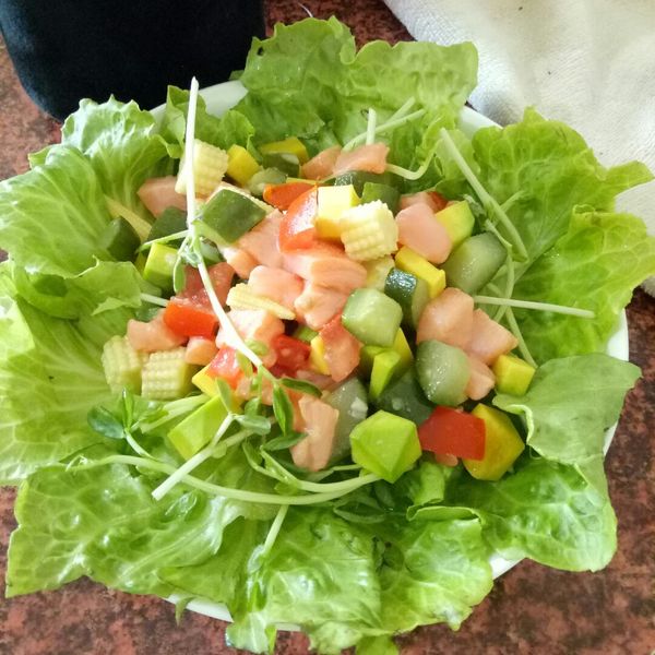 酪梨鮭魚沙拉 : 王可軒一起做